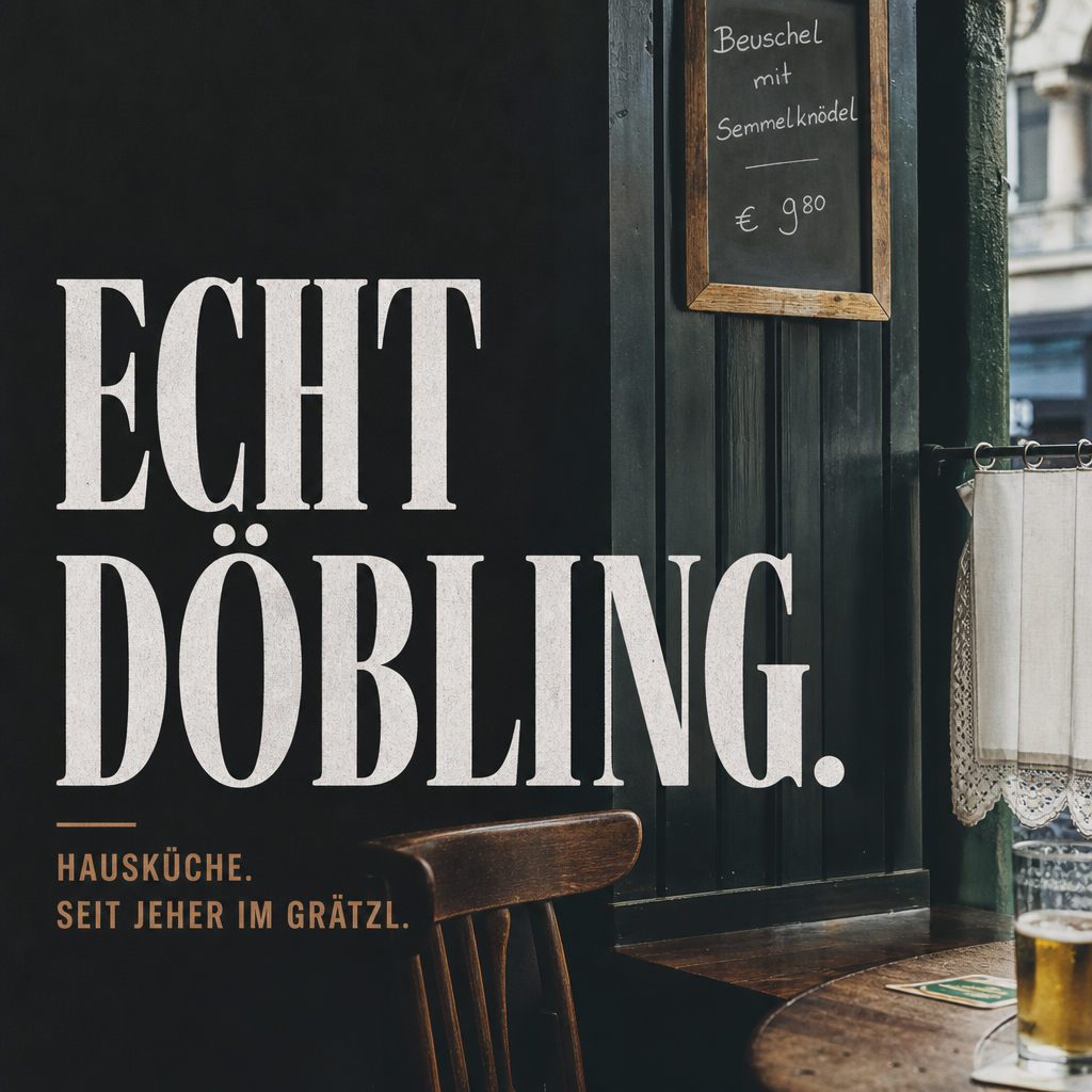 Innenraum des s'Eckbeisl — Holzpaneele und Wirtshaus-Detail im 19. Bezirk